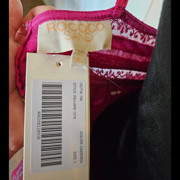 NWT- Rocco Sand Layered Metallic Dress- Size Large-$640 - Picture 3 of 17